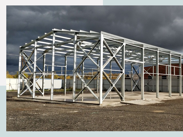 Двускатные ангары в Лыткарино от 615 руб. за квадрат