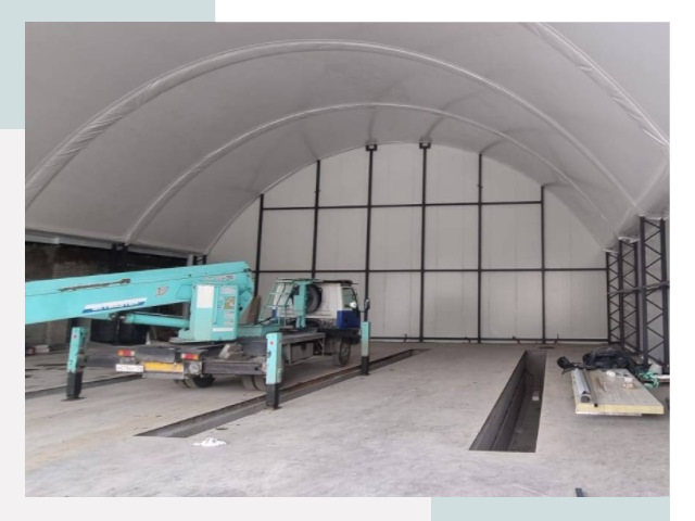 Внутреннее оснащение ангаров в Лыткарине