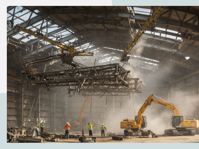 Демонтаж ангаров в Лыткарине от 615 руб. за м²